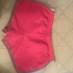 Hot pink athletic shorts
